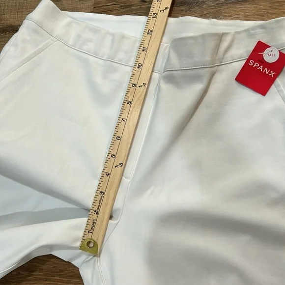 SPANX WOMENS KICK FLARE PANT SIZE LARGE TALL WHITE NEW - Picture 8 of 12
